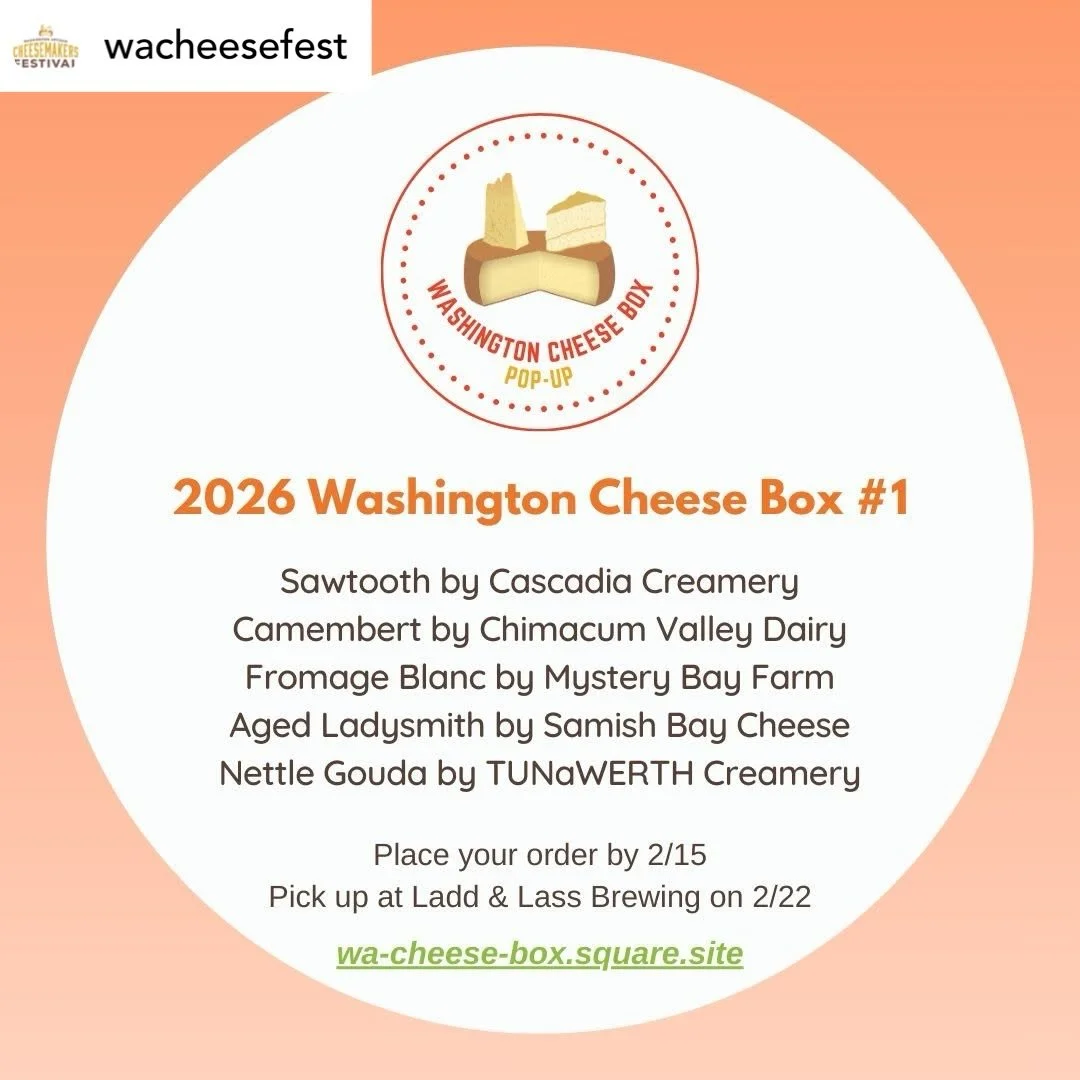 Heads up, cheese-loving &amp;s!!

&bull; &bull; &bull;

REPOST@wacheesefest 

The first Washington Cheese Box of 2026 is now available for preorder!

February in the Seattle area could be notoriously dreary. If you need a respite from the temperament