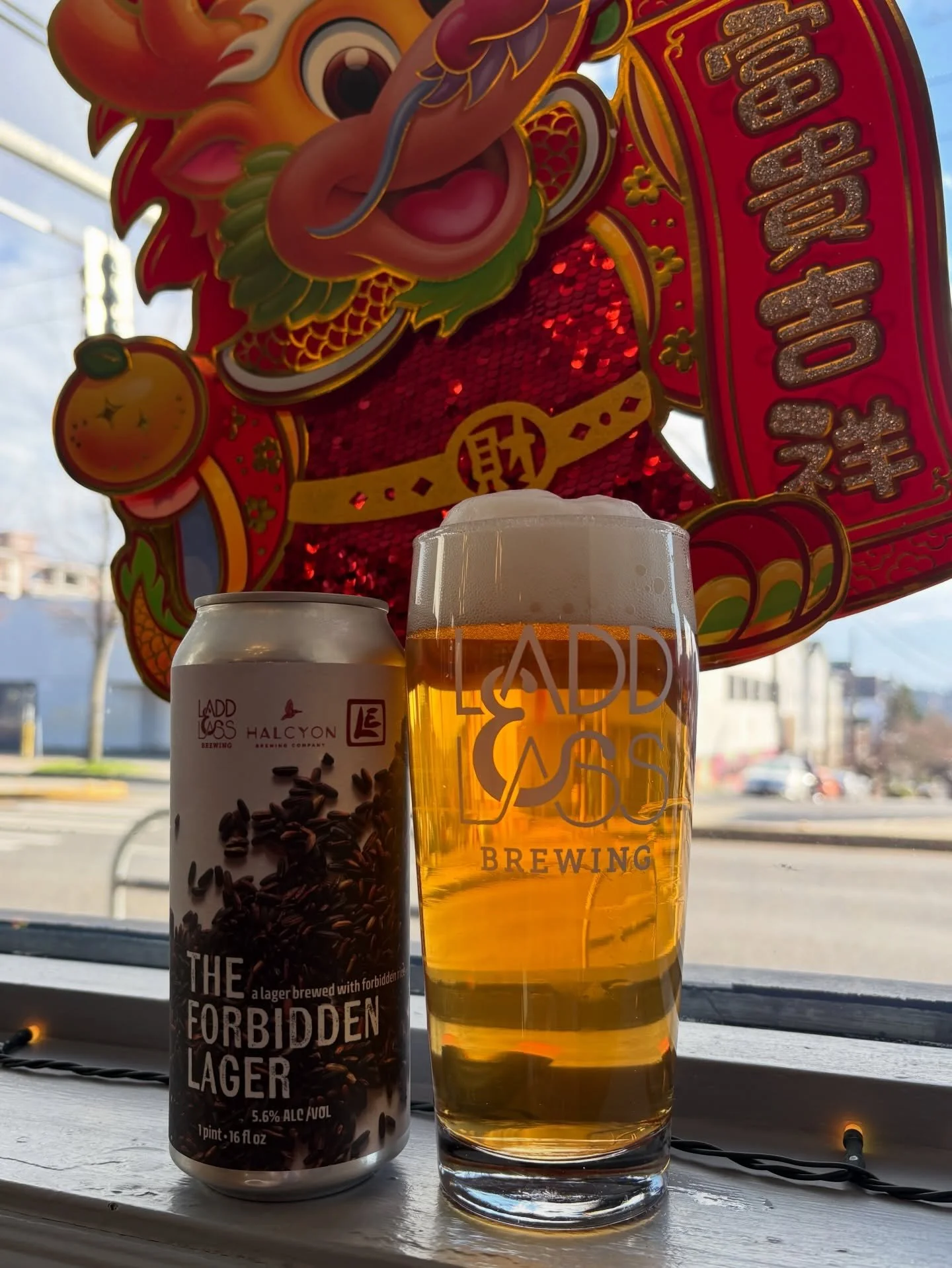 NEW(ISH) RELEASE!

The Forbidden Lager 
Rice Lager / 5.6% ABV

To ring in the Year of the Horse, we got together with our friends at @luckyenvbrewing and @halcyonbrewingco to bring you a beer worthy of such an auspicious occasion. Brewed with copious