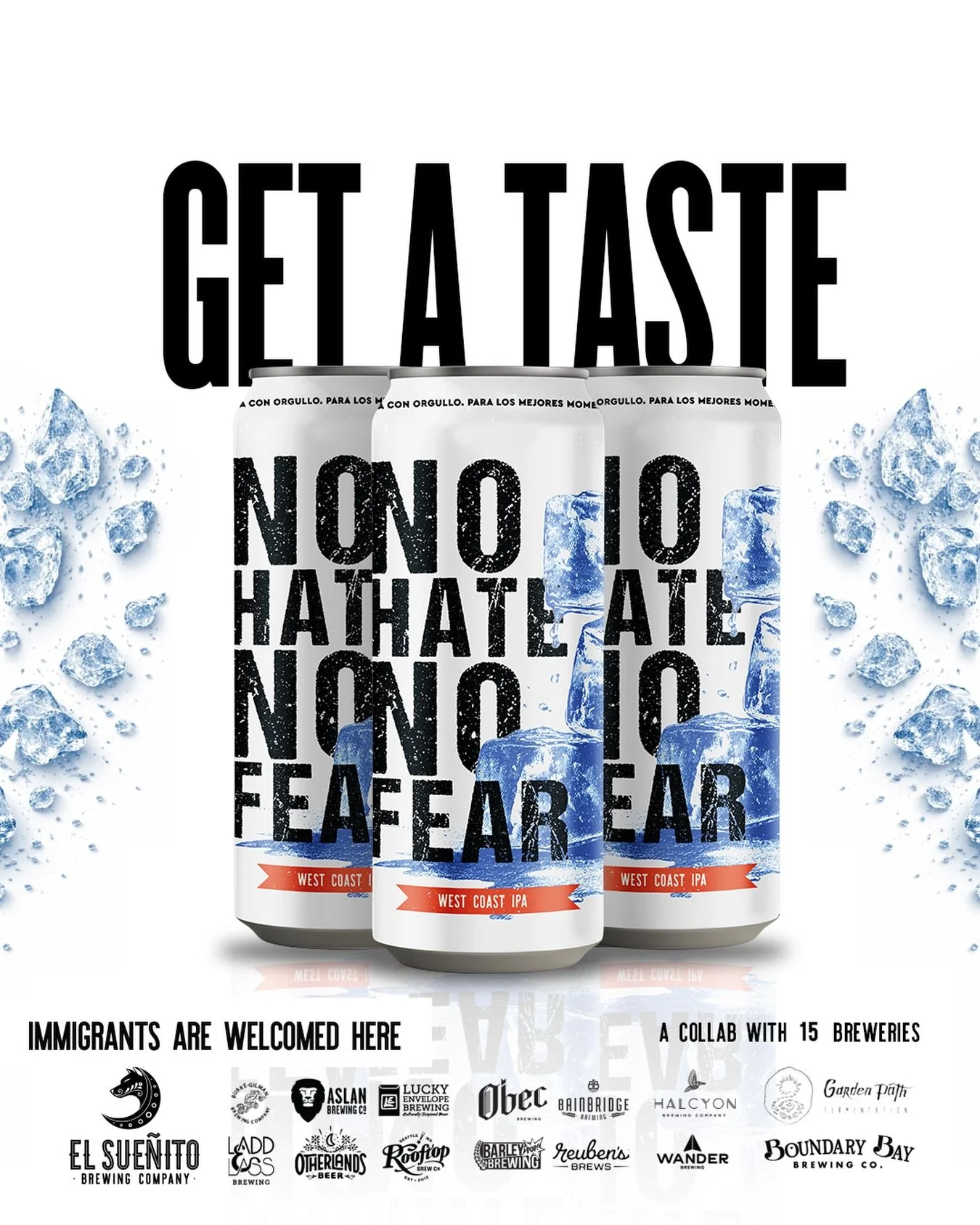 NOW AVAILABLE AT OUR TAPROOM!
On draft and in cans.

L&amp;L is proud to be amongst the breweries coming together with @elsuenitobrewing to celebrate and support our immigrant communities.
&bull;
&bull;
&bull;
Brewed with Strata, McKenzie, Dolcita, a