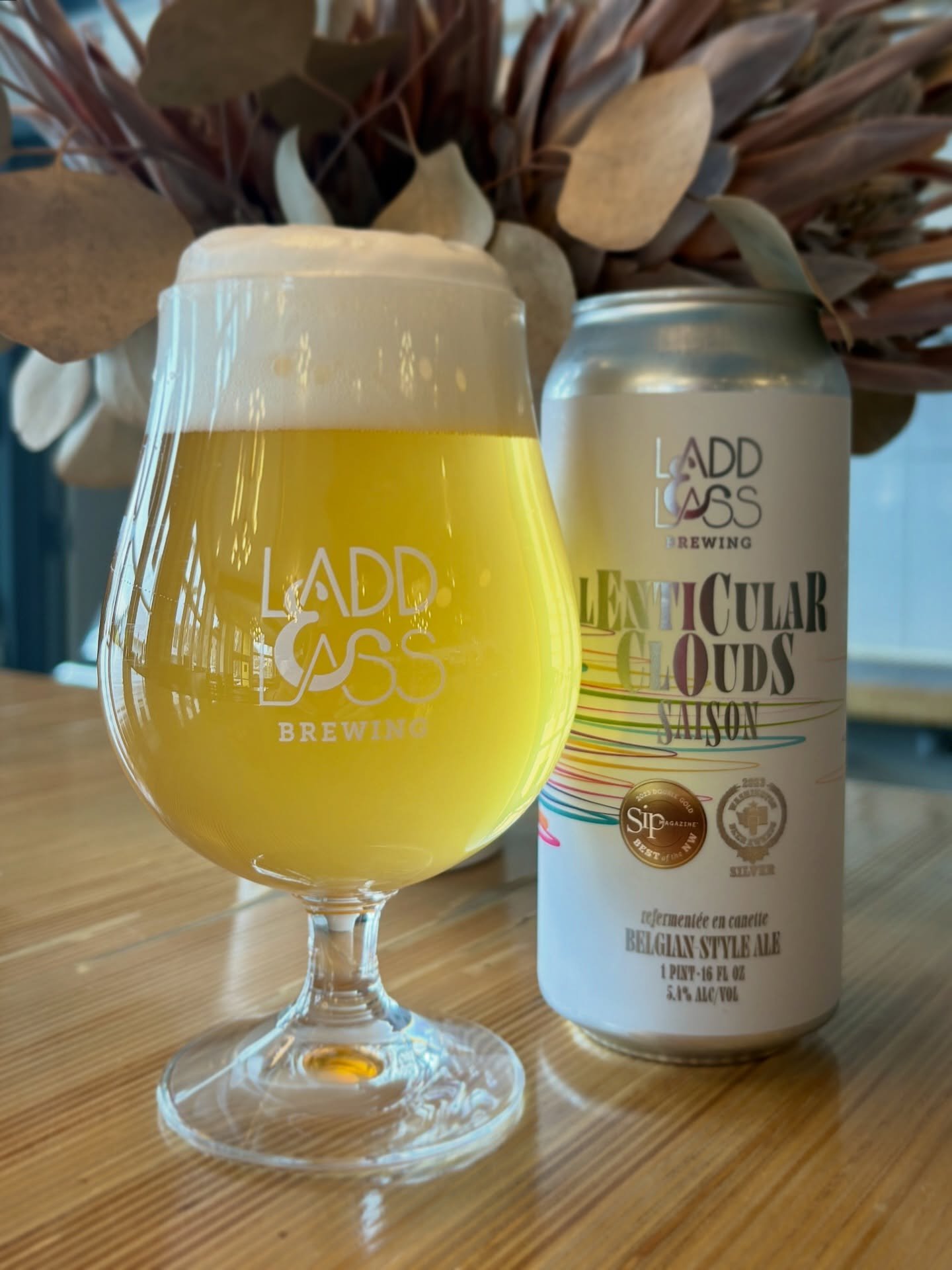 NEW RELEASE!

Lenticular Clouds
Saison / 5.4% ABV

2023 WA Beer Awards Silver🥈
2023 SIP Double Gold🥇

Inspired by one of our favorite Belgian saisons, Lenticular Clouds features a robust base of spelt&mdash;an ancient form of wheat&mdash;that lends