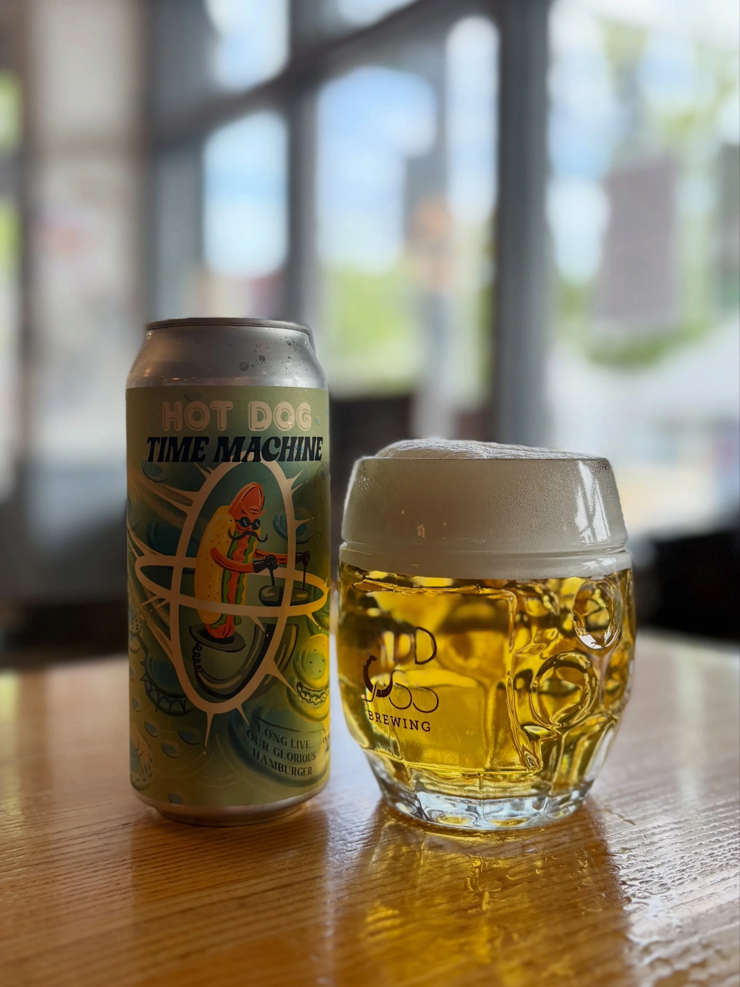 NEW RELEASE!
You, too, can drink like a champ. 

Hot Dog Time Machine
Cream Ale / 5% ABV

[Brewed by Ilk Beer in collaboration with @halcyonbrewingco, @bigtimebrewery, @well80brewhouse, @3magbrewing, and yours truly]

The question was, what is the pe