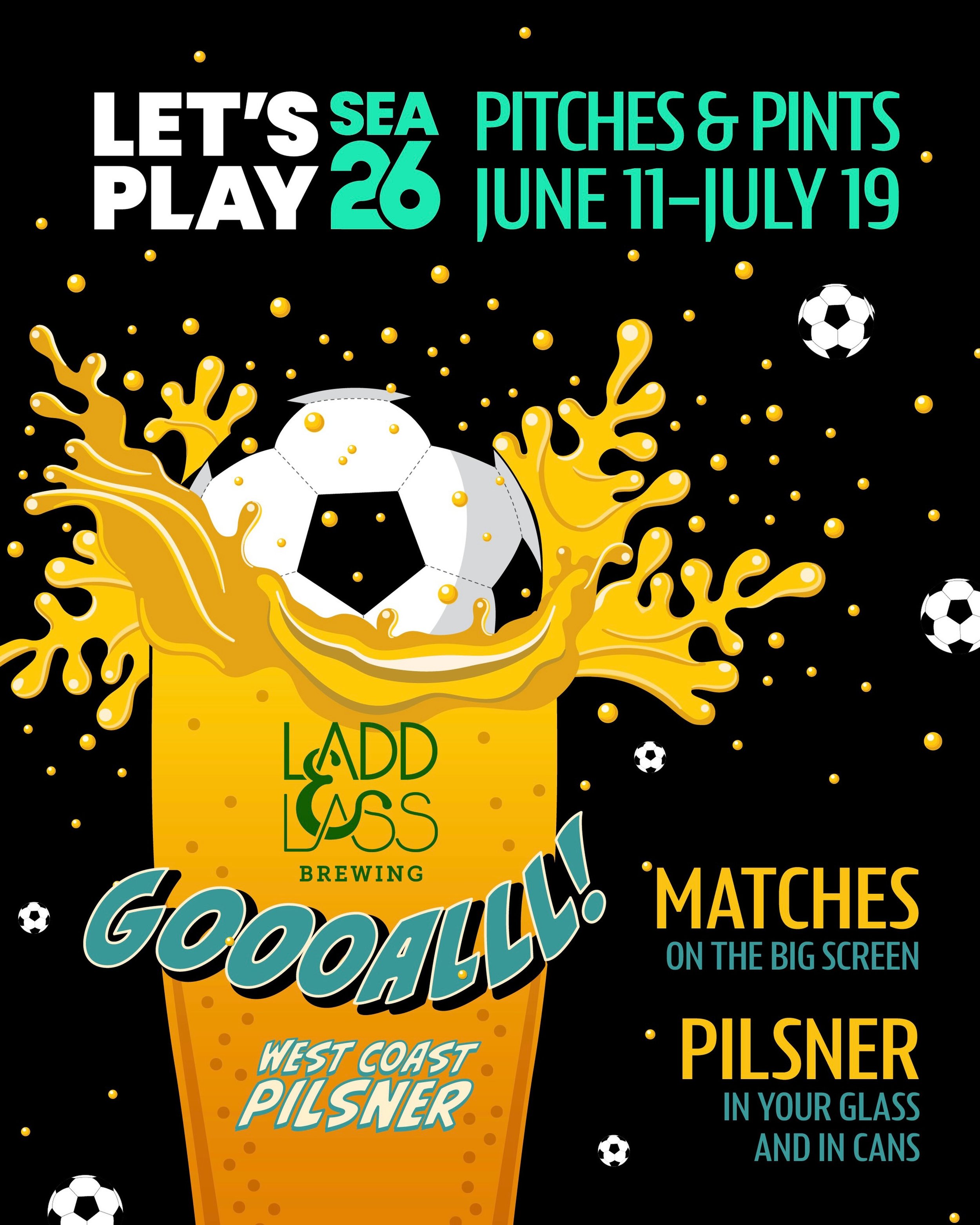 WHO&rsquo;S READY FOR SOME ⚽️🍺⚽️🍺⚽️?

June 11 through July 19: we&rsquo;ll have matches on the big screen and a kick-ass Pilsner for all of your viewing needs!

#DrinkLocal #CraftBeer #drinkWAbeer #SupportSmallBusiness SupportYourLocalBrewerY