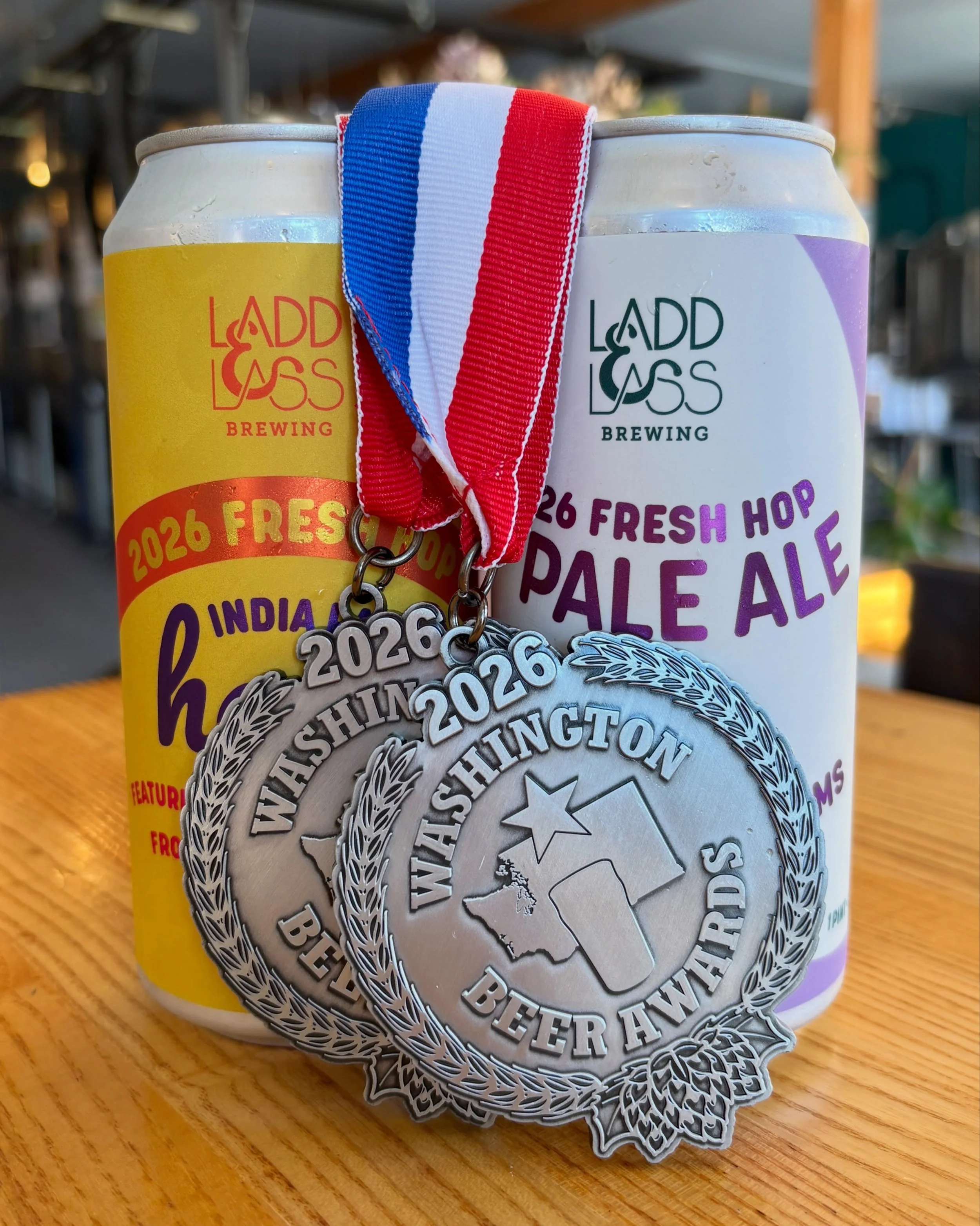 First loser energy has been strong for our brewer this season. Kidding, kidding.☺️ We love our &ldquo;first loser&rdquo;. Way to brew such delicious beer for all of us to enjoy. 🧡 And the best news is both medalists are still available at the taproo