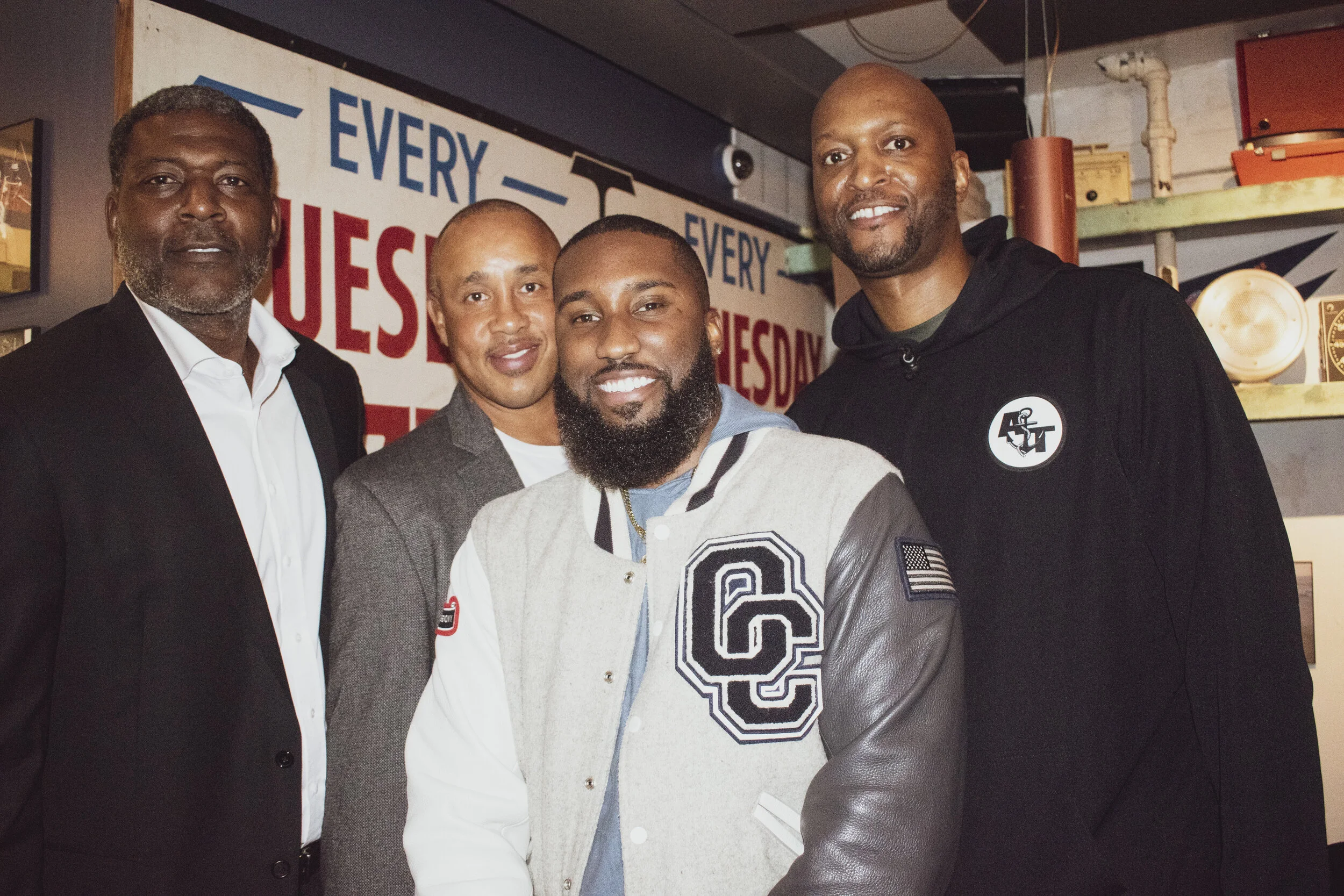 NY Knick legends Larry Johnson, John Starks &amp; John Wallace