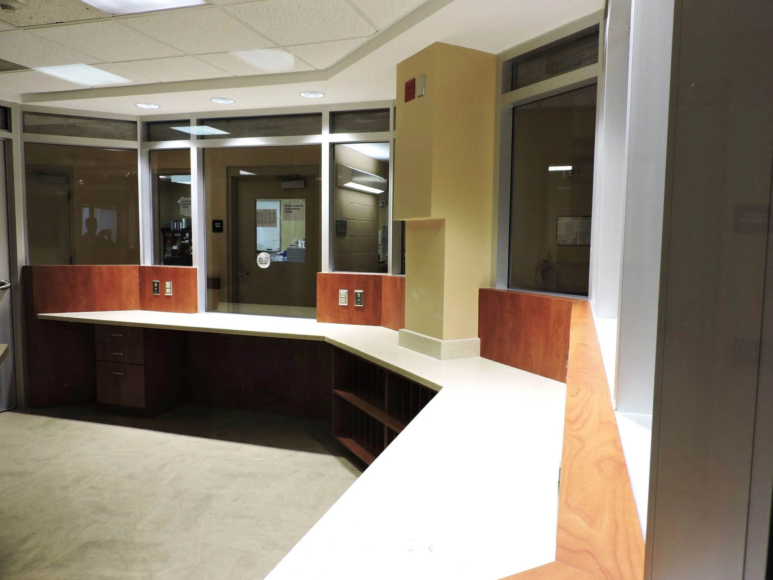Safety characteristics of the nurse station materials and their structure increased.