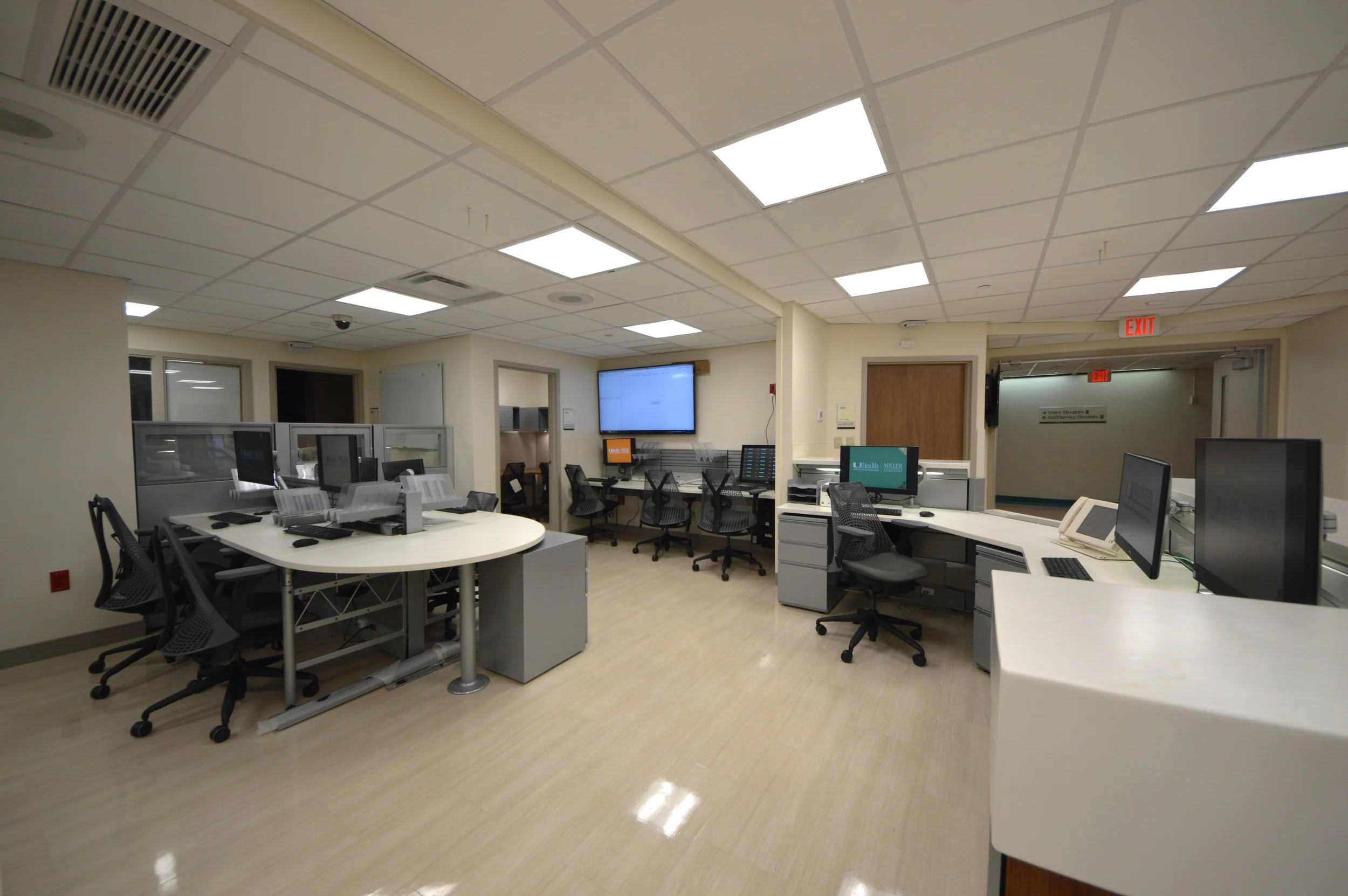 Finish upgrades on the south wing of the 12th floor-east building. ​