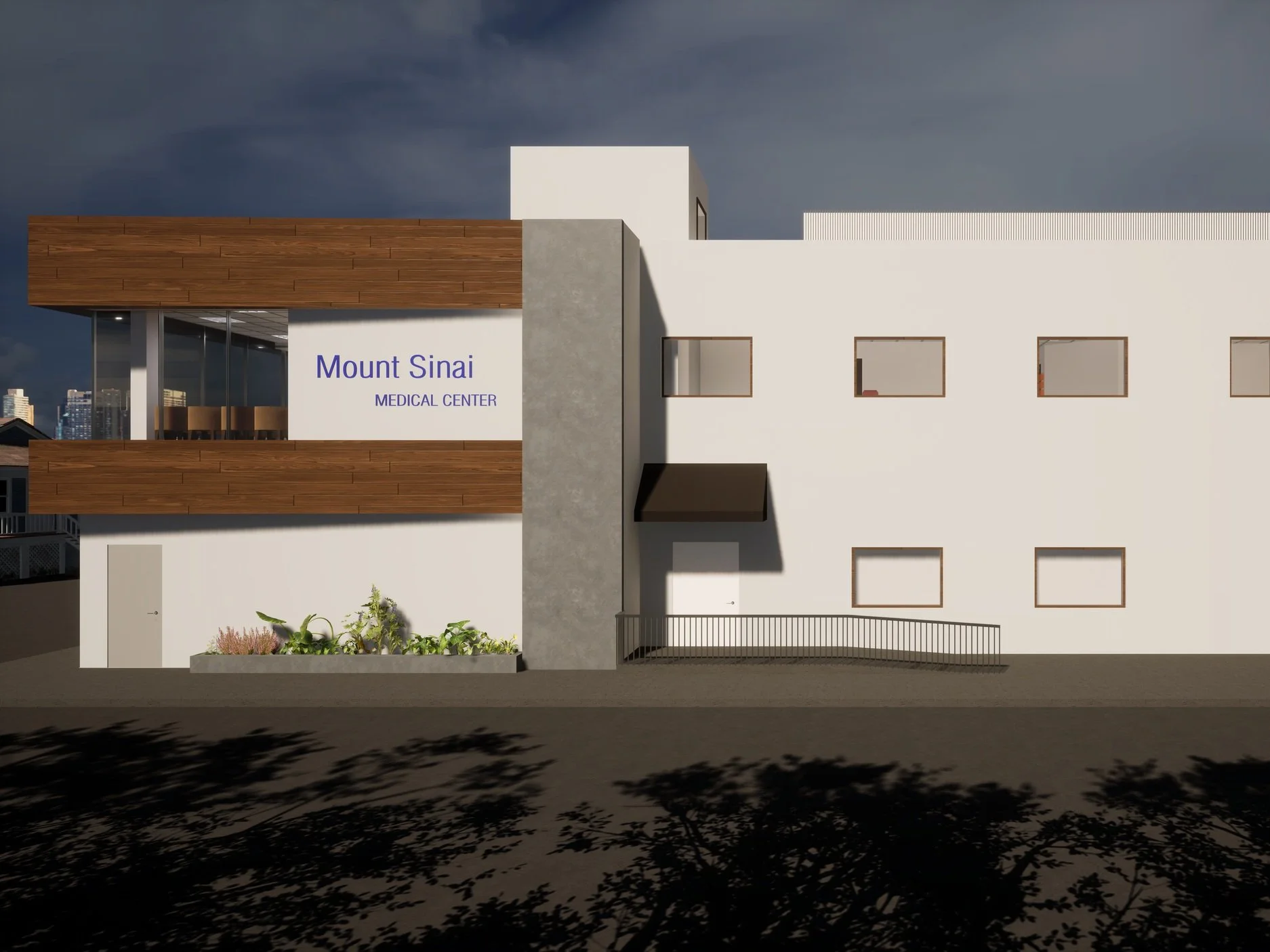 Drainage system proposed for water intrusions in walls. New mechanical enclosures.