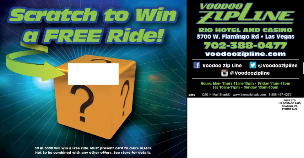 ScratchOff Postcard Mailer — Direct Mail, Fulfillment Services