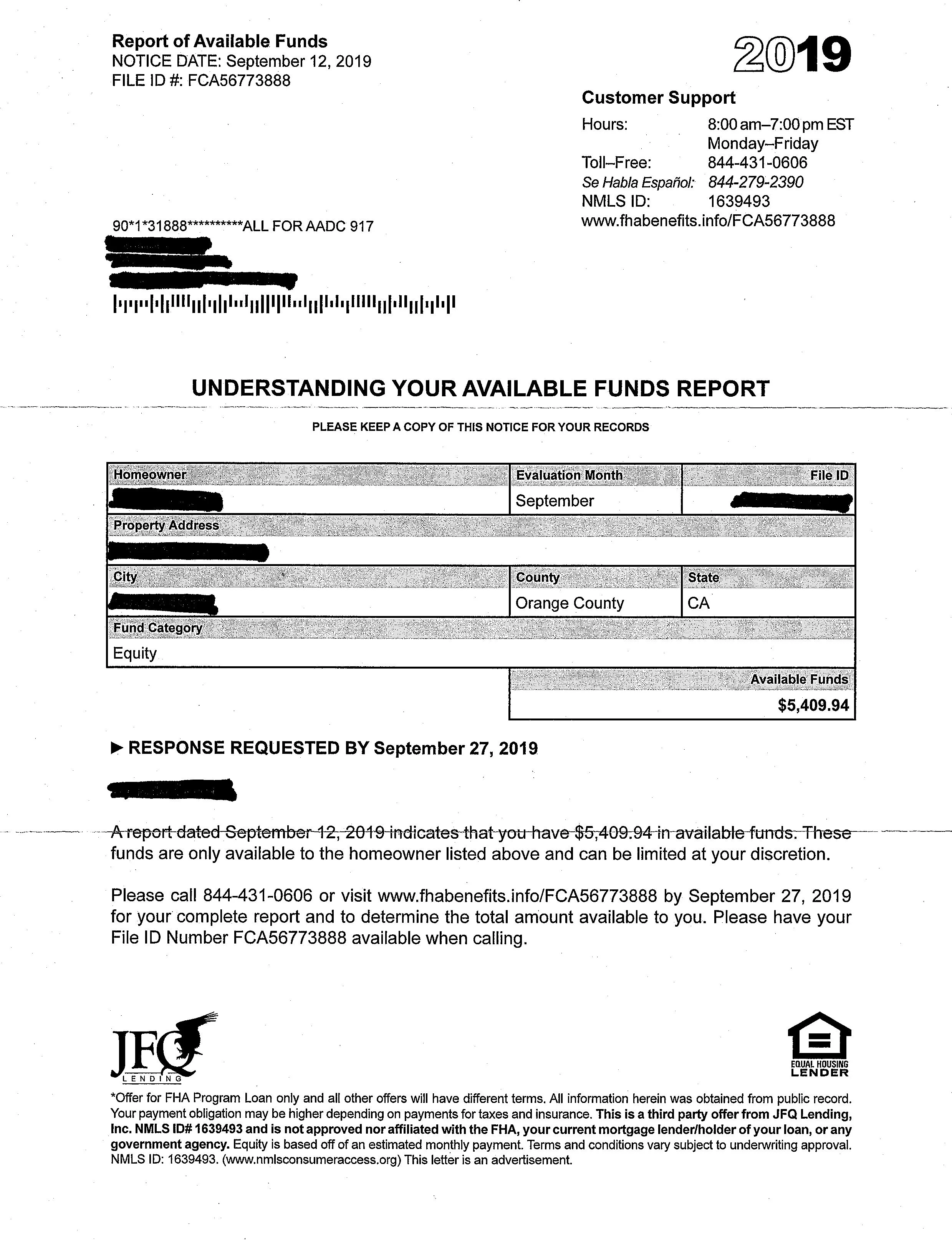 Mortgage Mailing Samples — Direct Mail, Fulfillment Services, Mailing List