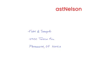 Pen Addressing Direct Mail Fonts and Samples — Direct Mail, Fulfillment ...