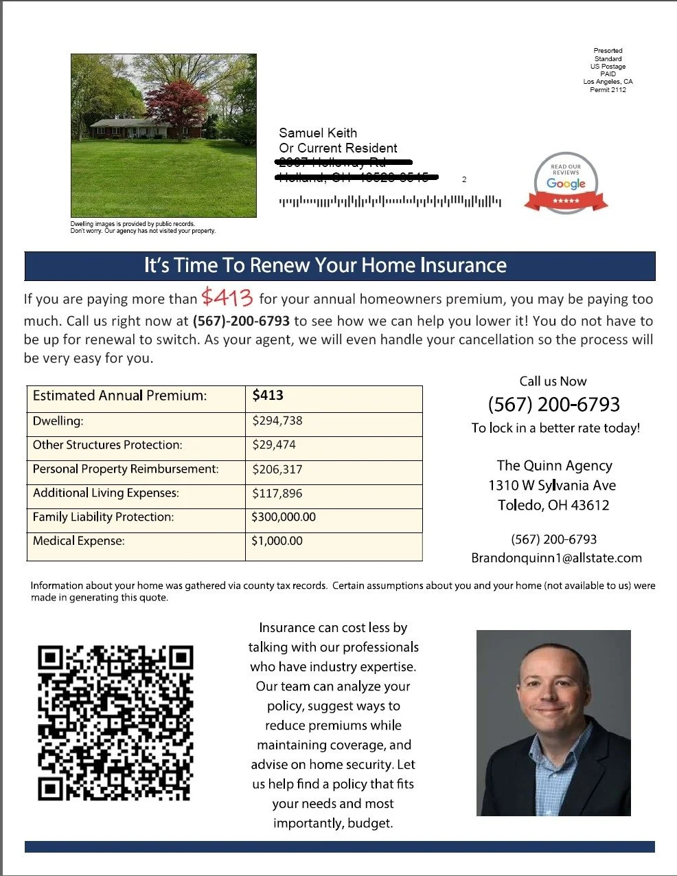 Google Street View Letter