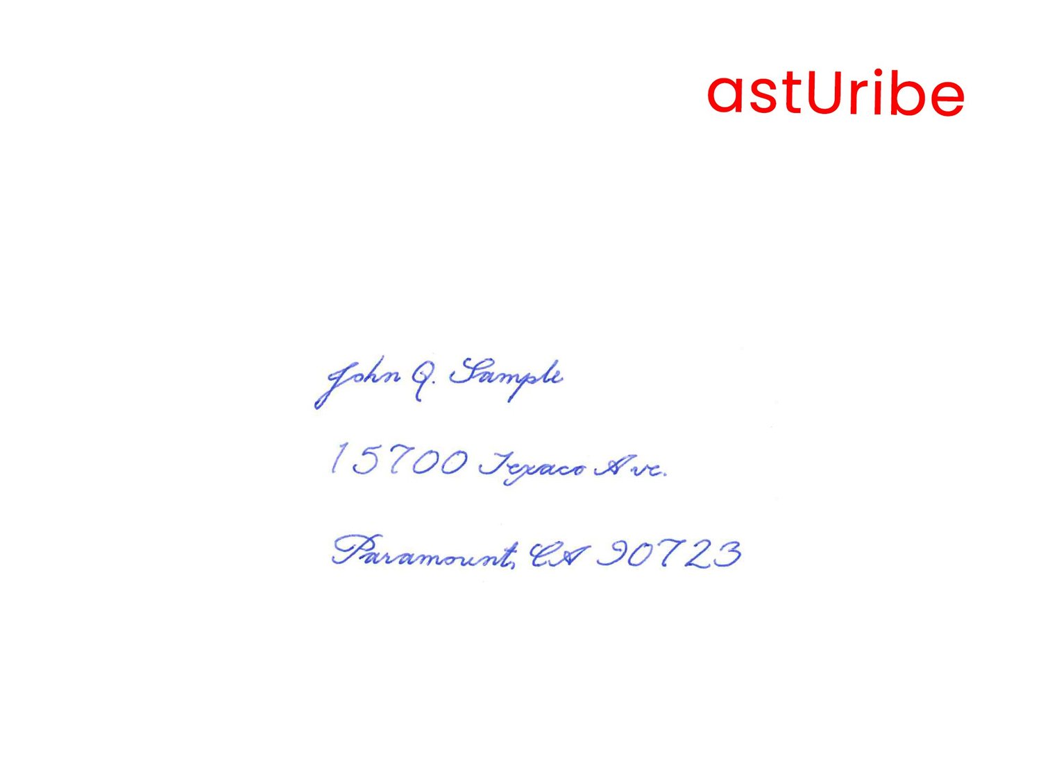 Direct Mail With Script Font Pen Addressing Direct Mail Fonts and Samples — Direct Mail, Fulfillment ...