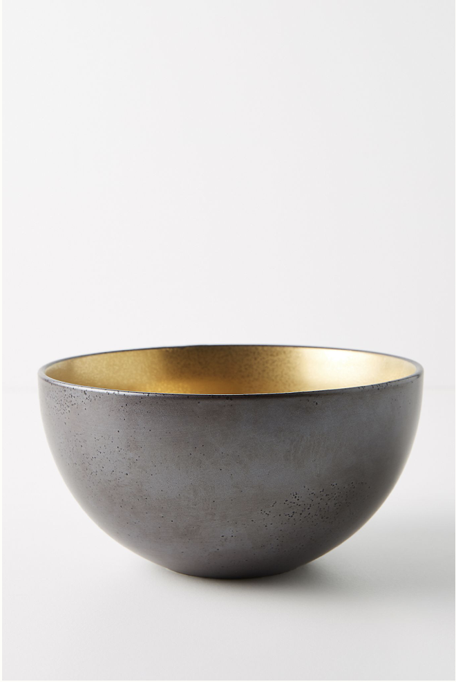 Brass and Black Beauty Bowl