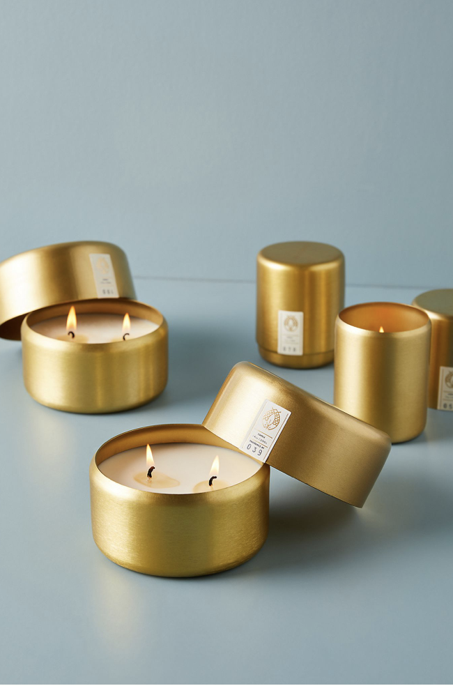 Brushed Brass Lover's Candle Dream