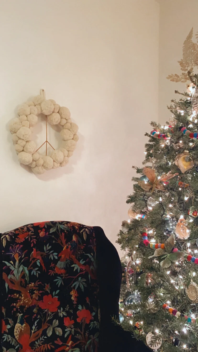 Pop Pom Peace Garland- Hand made in Nepal