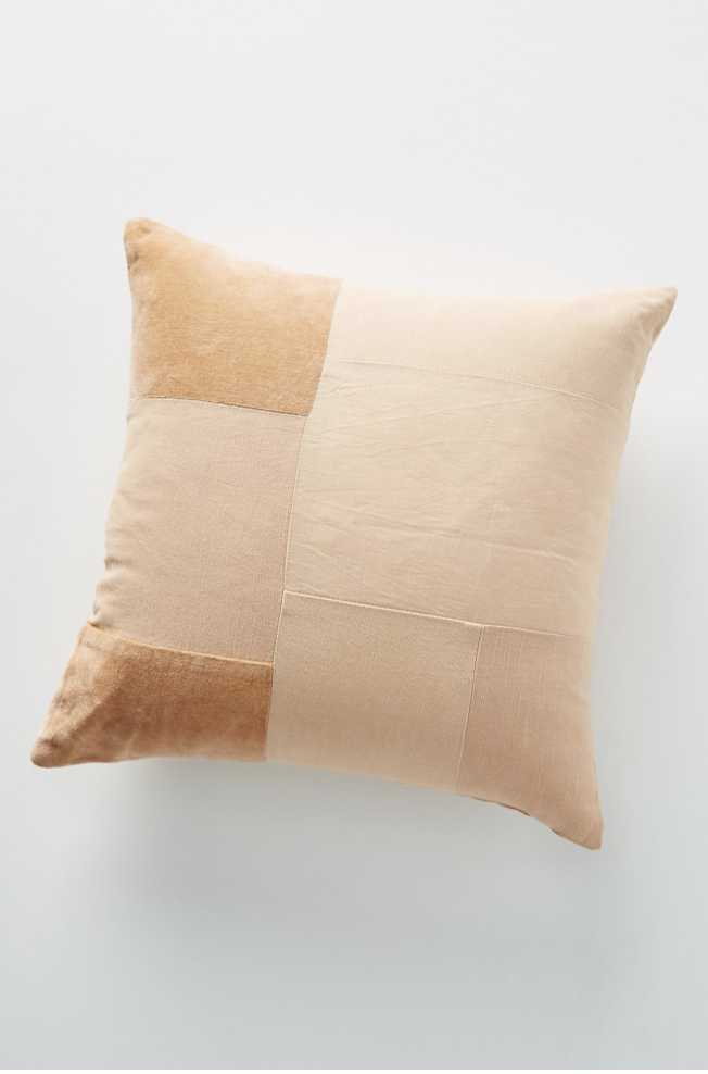 Flower Dyed Patchwork Pillow
