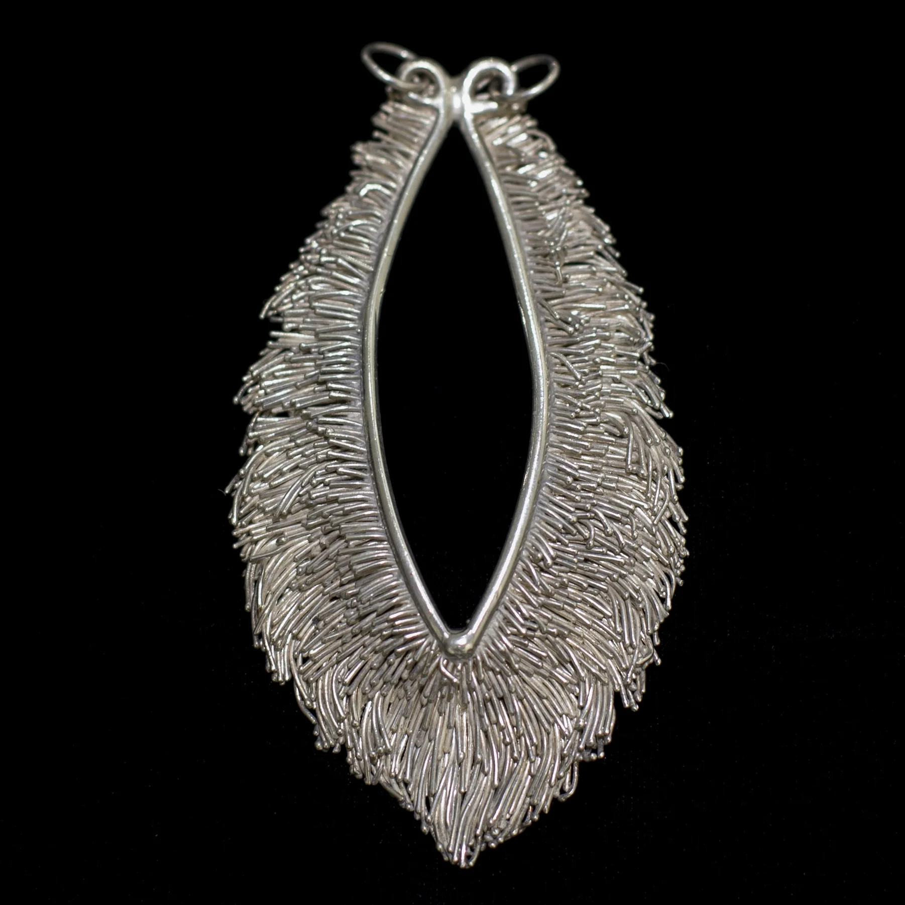 "Untitled" by Michael Malpass, circa 1973-74. silver jewelry. (photo: Tina Collella)