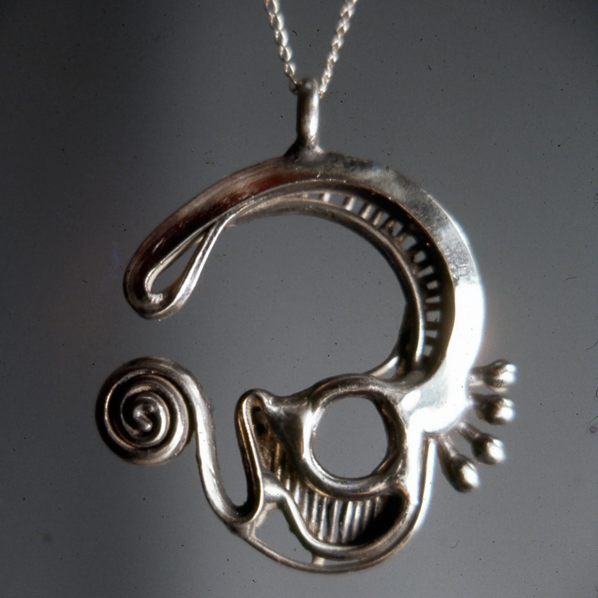 "Untitled" by Michael Malpass, circa 1973-74. silver jewelry. (photo: Tina Collella)