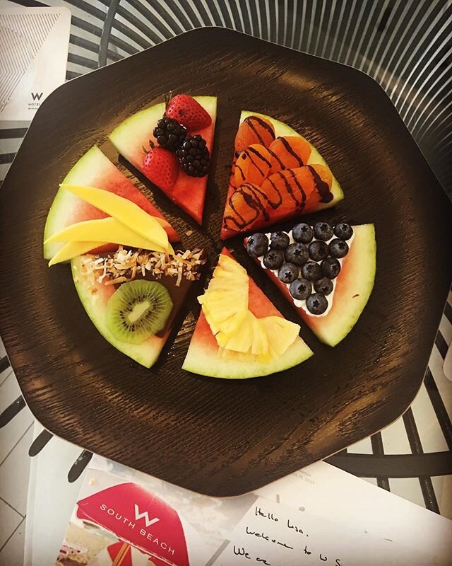 The W South Beach in-room amenity was scrumptious and so colorfully creative! #wsouthbeach #eventprof