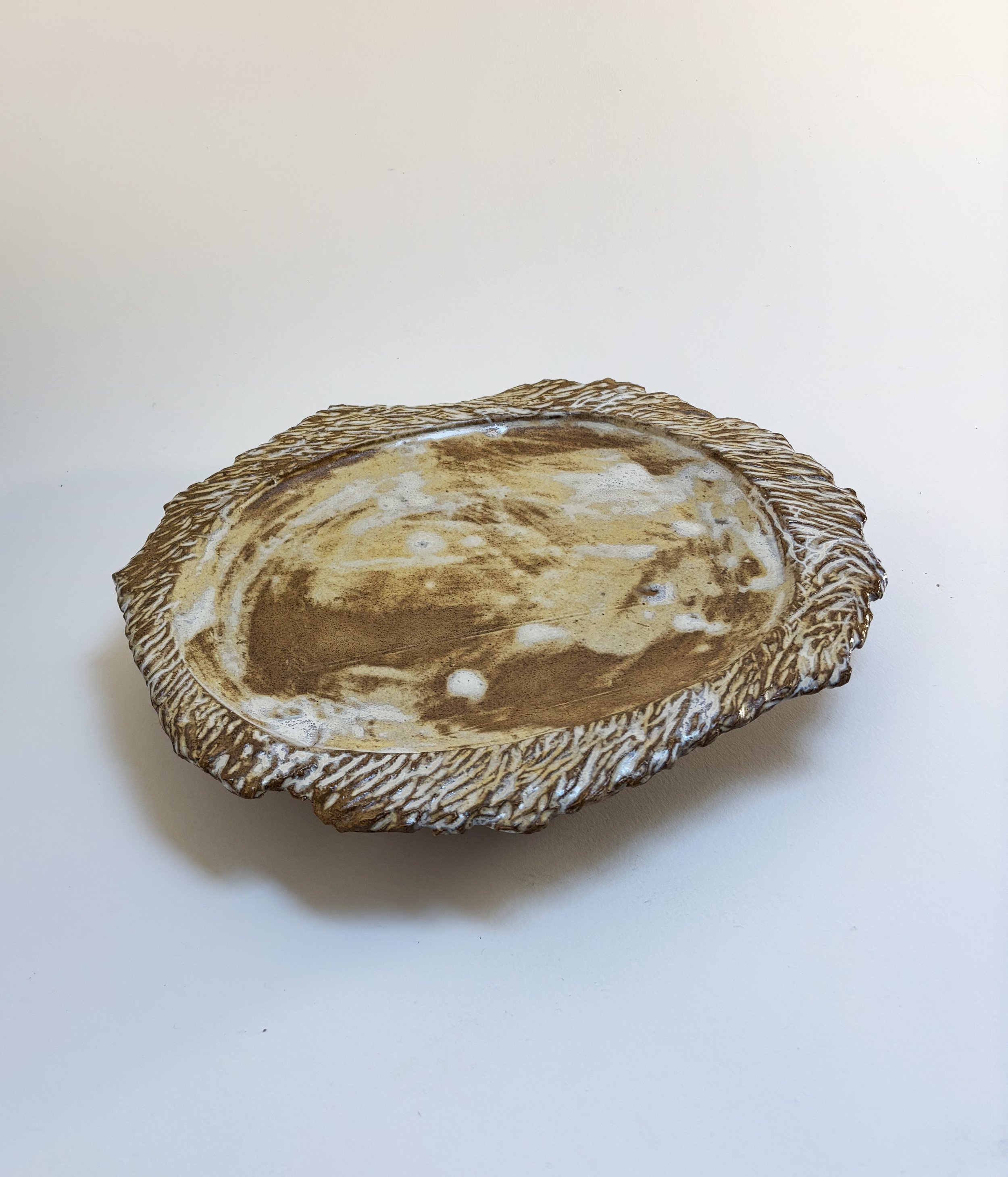 VENETIAN PLATTER, VARIEGATED GLAZE