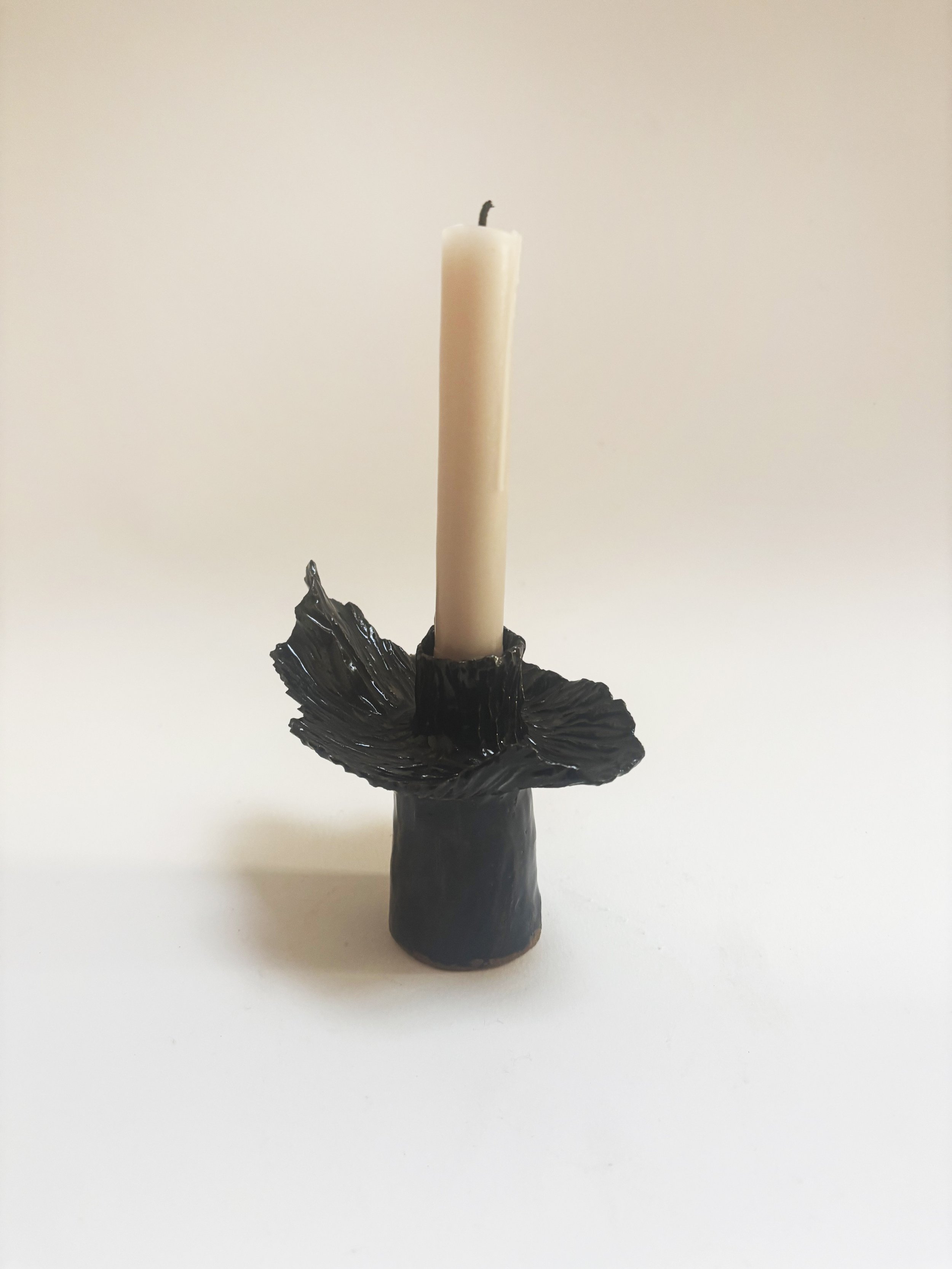 BLACK SWAN CANDLESTICK HOLDER