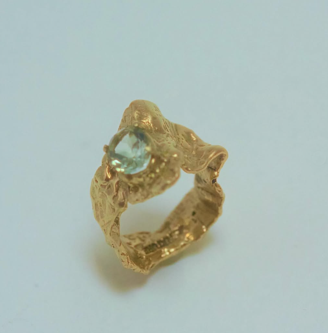 Low Tide Ring with semi-precious stone