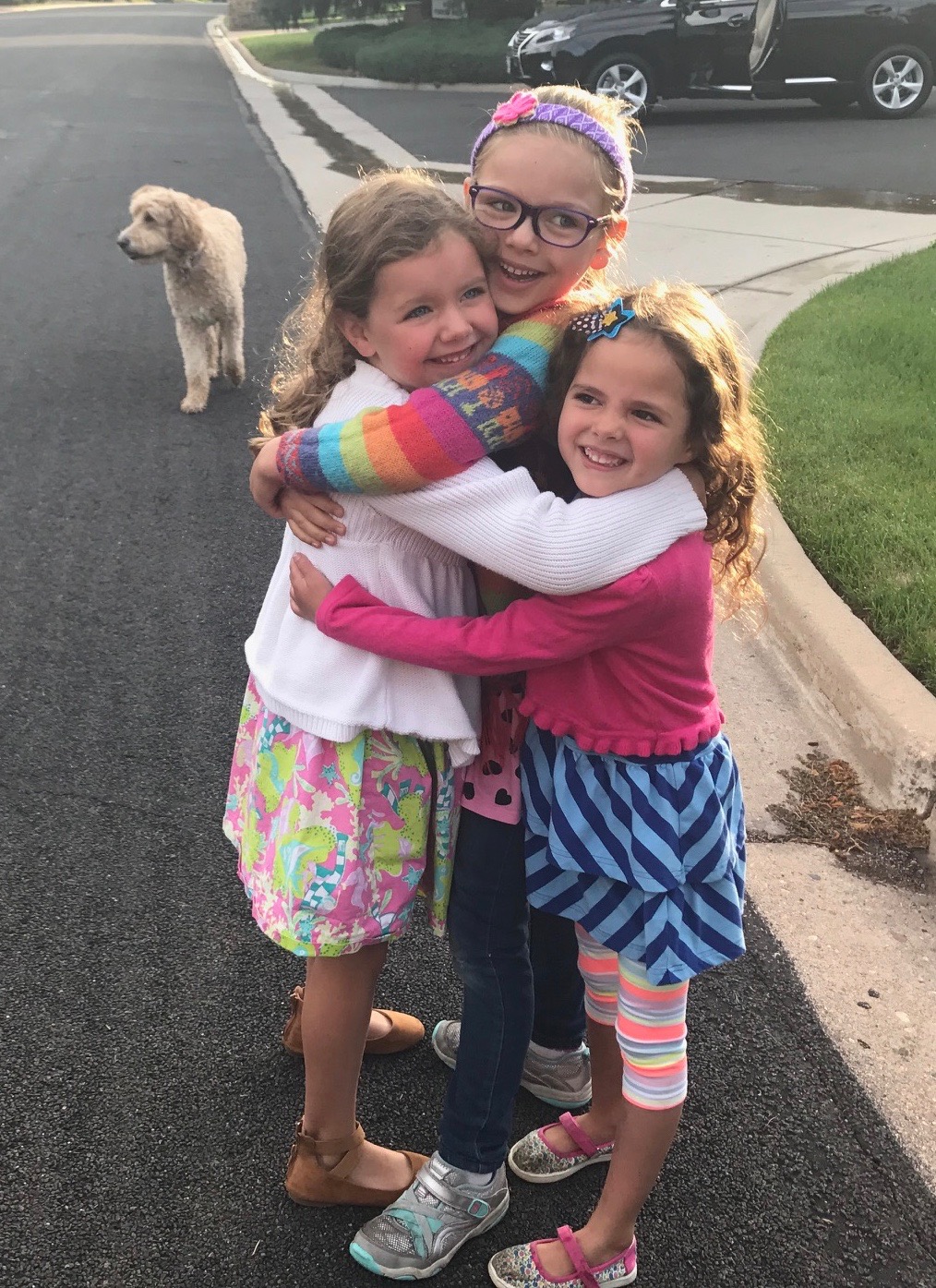 First Day of Kindergarten with Friends