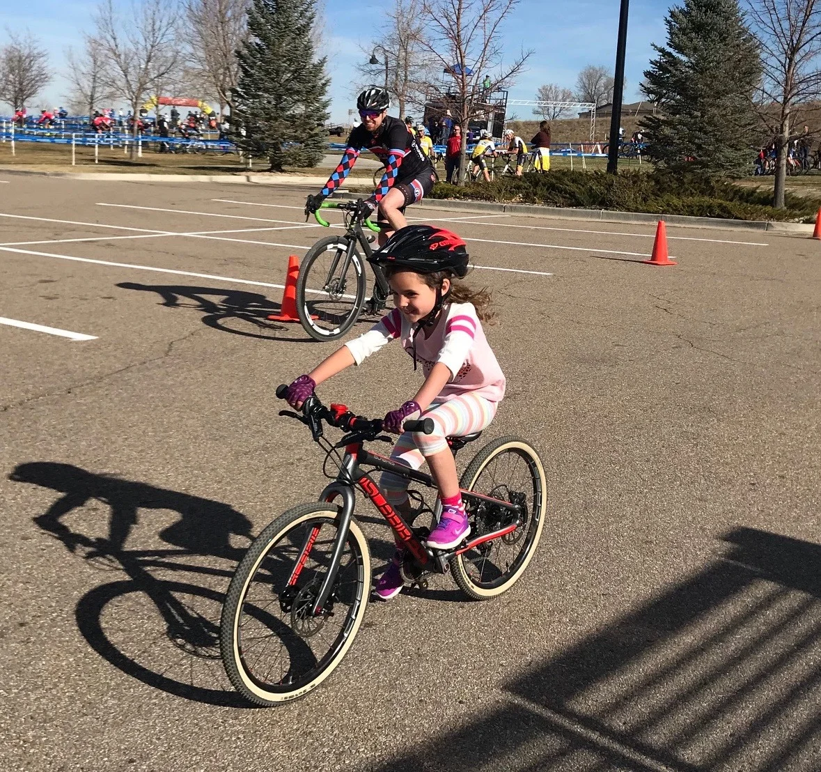 Biking Event with Dad Shadowing