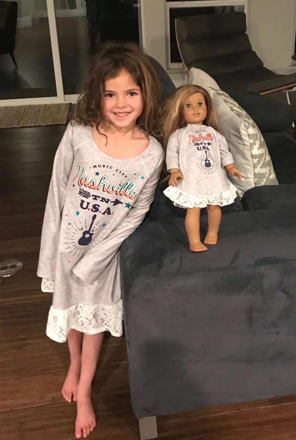 Sarah and her American Girl doll