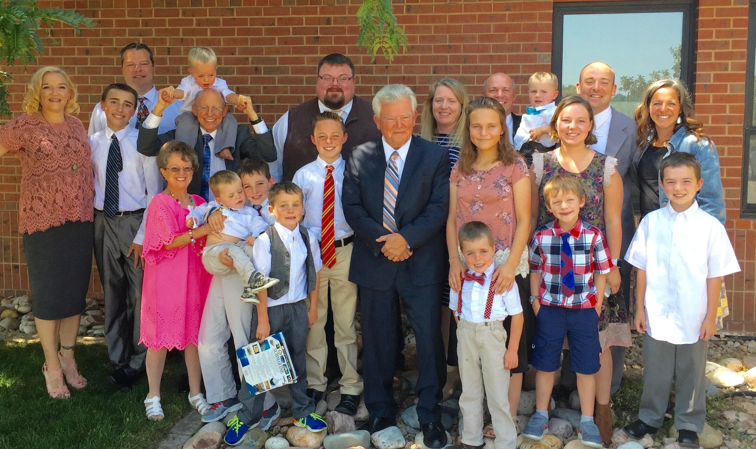 Jacob receives the Aaronic priesthood - extended Moyer family