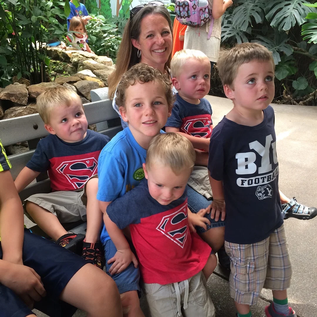 Jill, J.J. and Five Moyer Boys - at Butterfly Pavillion