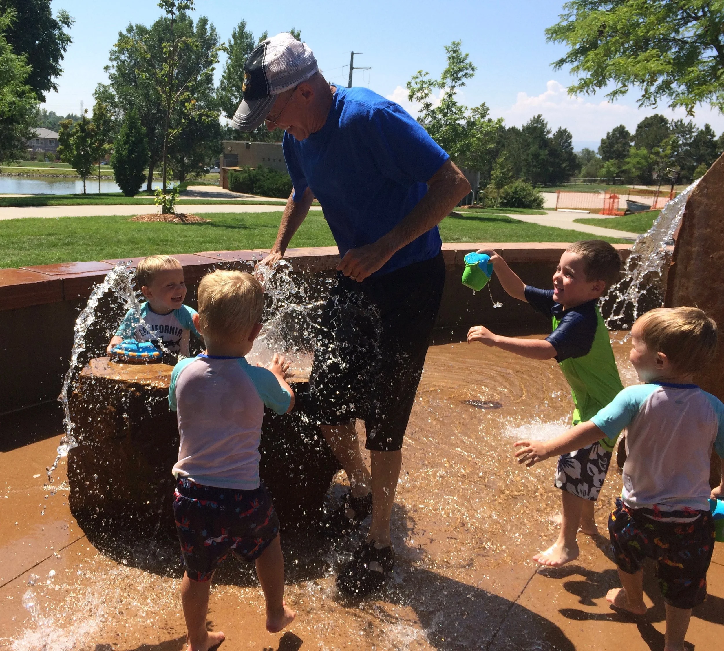 Summer Cool Off with Grandpa at Westlands