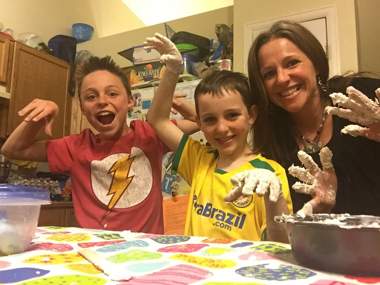 Jacob, Titan and Jill succeed in making slime