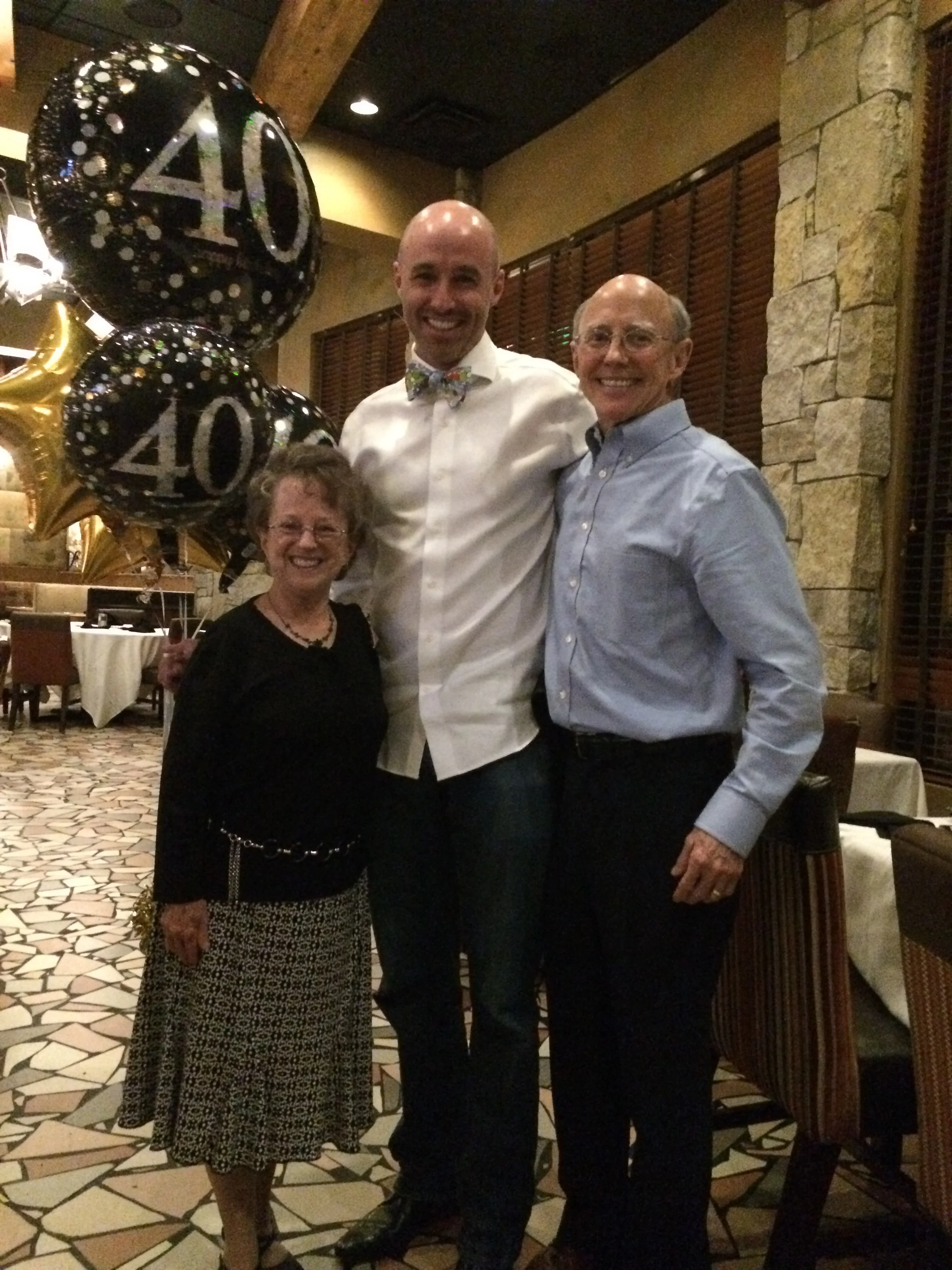 Scott's 40th BD - with Mom and Dad