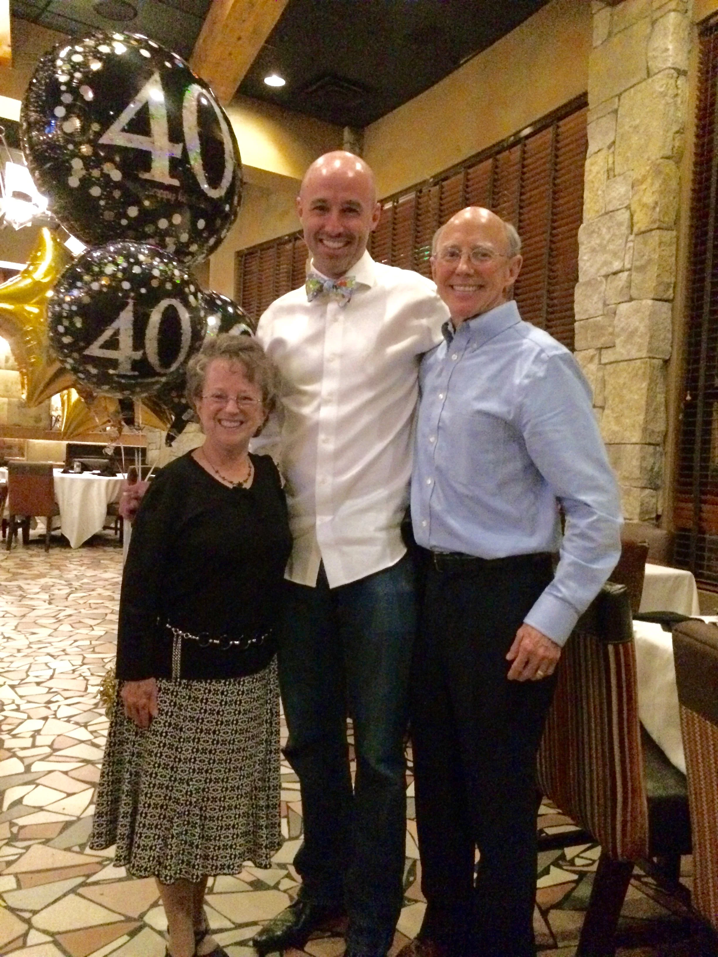 Scott's 40th BD with Jan and Fred