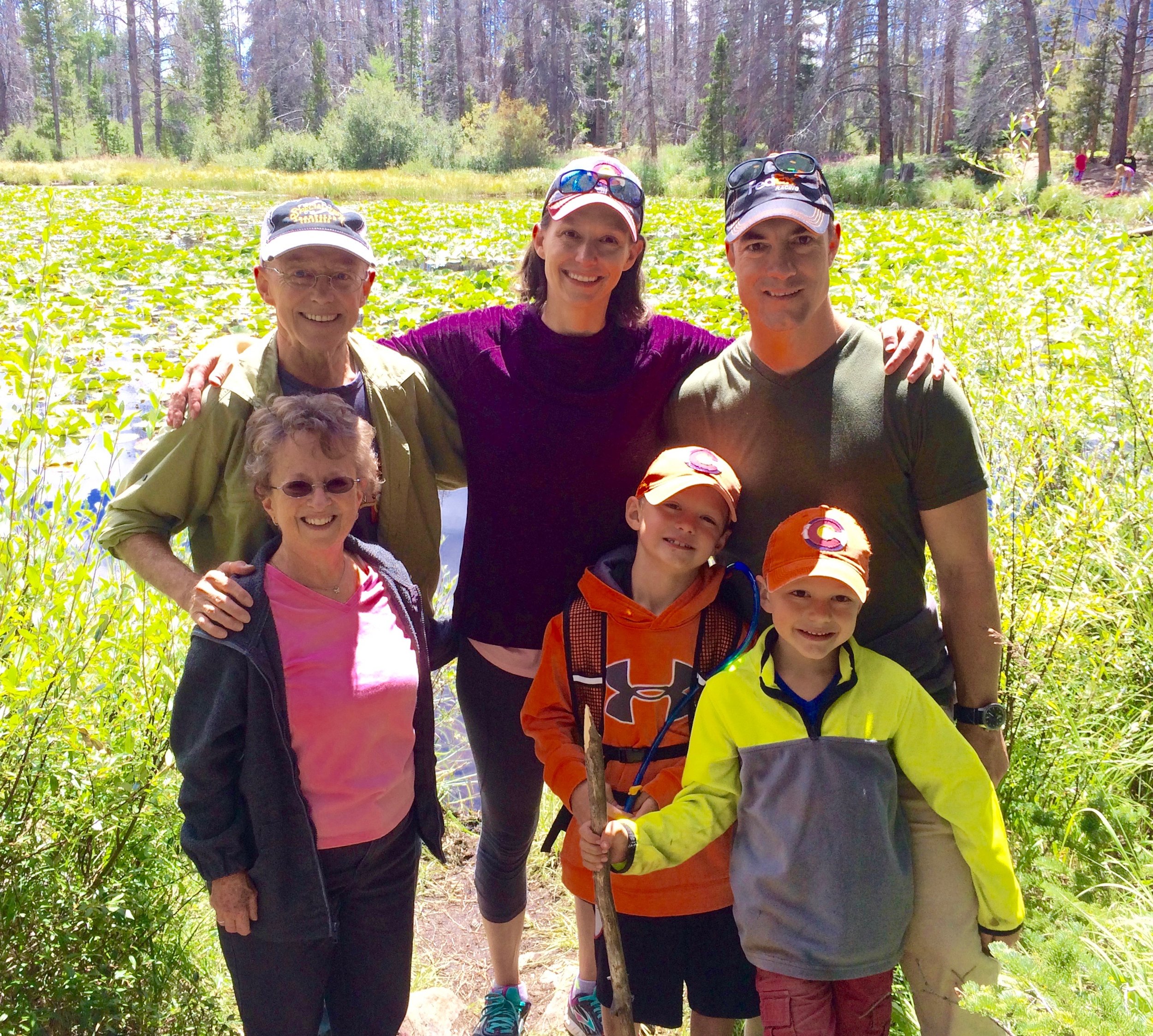 Lilypad Pond Hike with Brad and Tanya Hunsaker and boys - August 2017