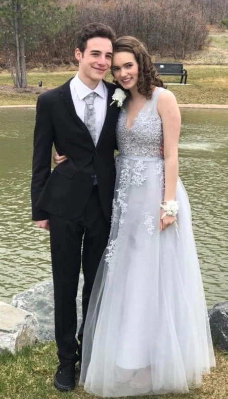 Parker and Honor at her Senior Prom - April 2018