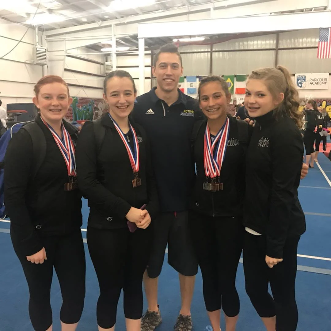 Lauren and Gymnastics Team compete at State