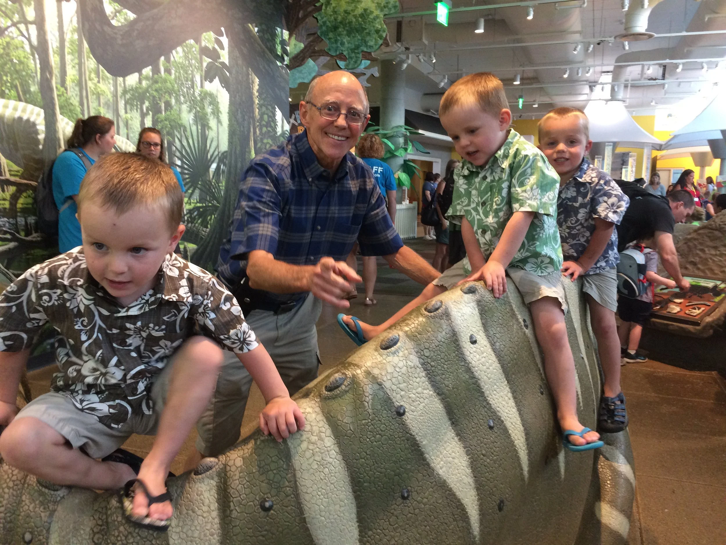 Denver Museum of Nature and Science with Grandpa: McKade, Zeke and Bowen