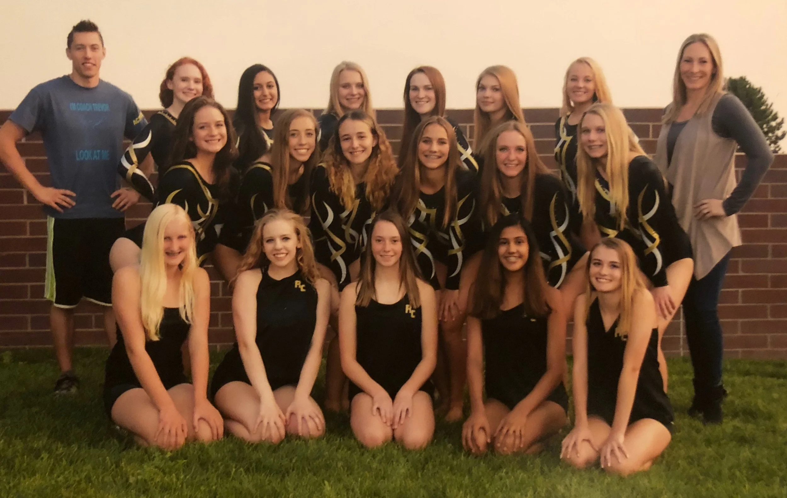 Rock Canyon High School Gymnastics Team - Coaches Trevor and Candace - Sophomore Year
