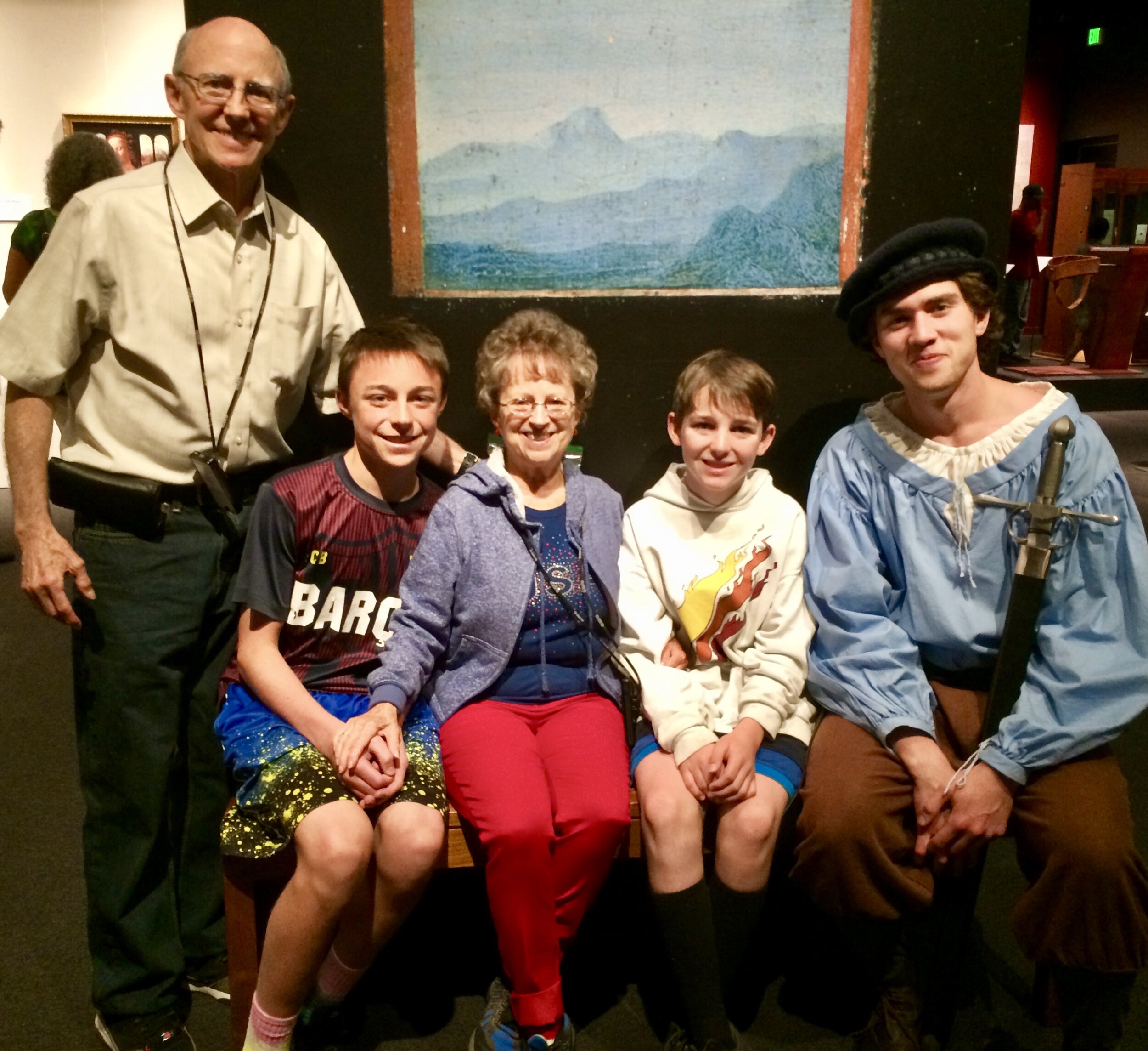  Jacob and Titan join Fred and Jan at the daVinci exhibit at the Museum….outstanding! 