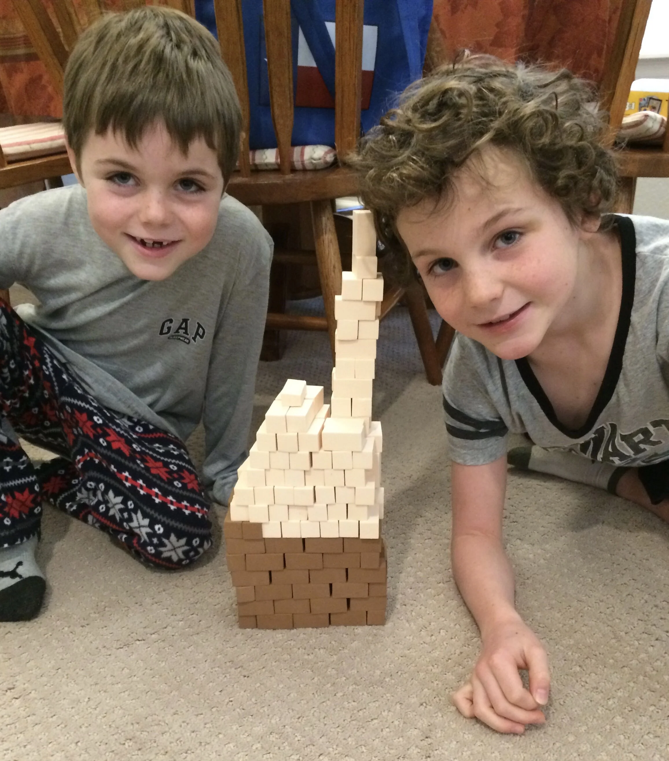  Caleb and Beckett - many sleepovers at JJ and Grandpa’s 