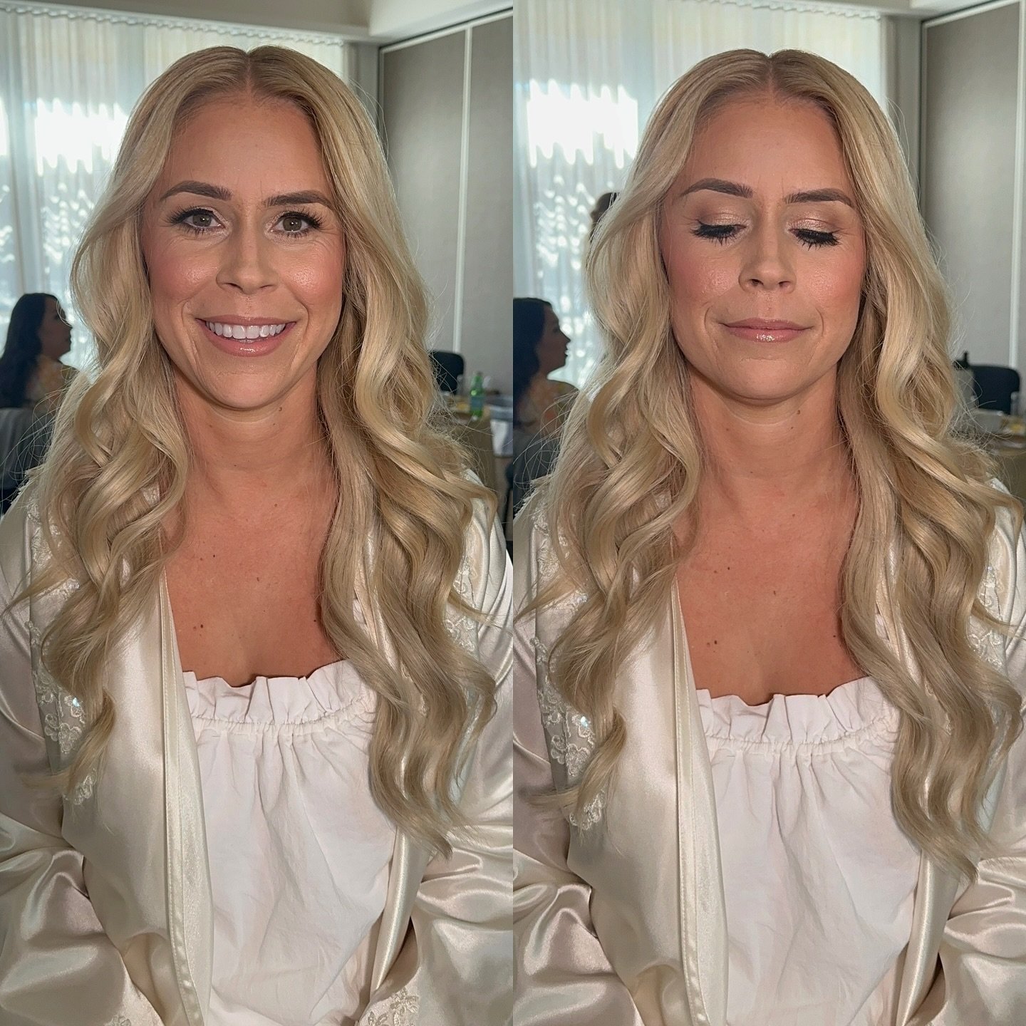 ✨ Michelle ✨ we made a few changes from her preview, added some pinks into her blush and lip and softer tones on the eyes 

@milkmakeup hydro grip in dry areas
@charlottetilbury flawless filter
@maccosmetics studio fix fluid mixed w @narssisist sheer