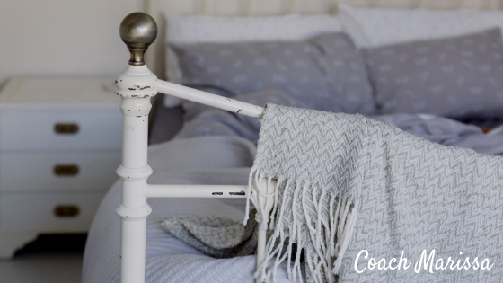 Trouble sleeping? Create a bedroom sanctuary for a restful night of sleep every night! Follow these tips from Coach Marissa and turn your bedroom into a peaceful haven.