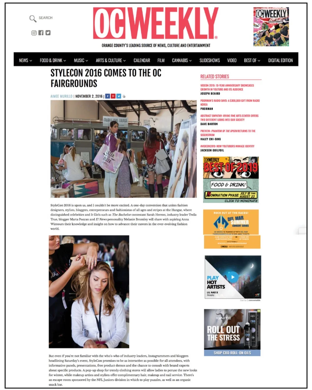 OC Weekly, November 2016 StyleCon 2016 comes to the OC Fairgrounds