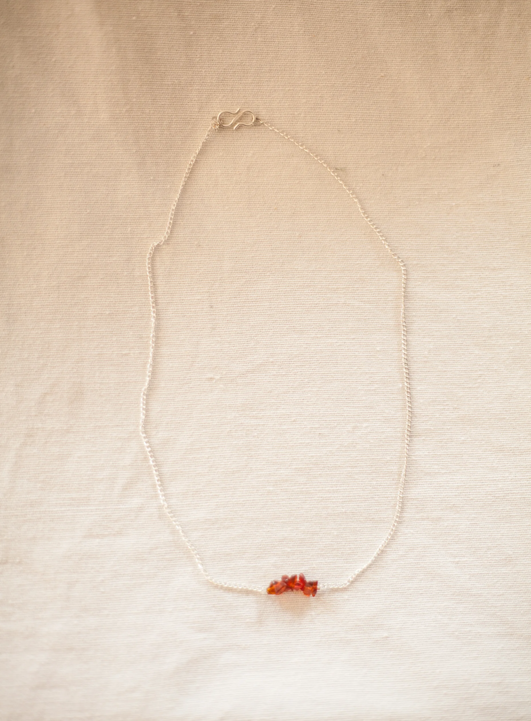 Kipa Necklace (orange chip)