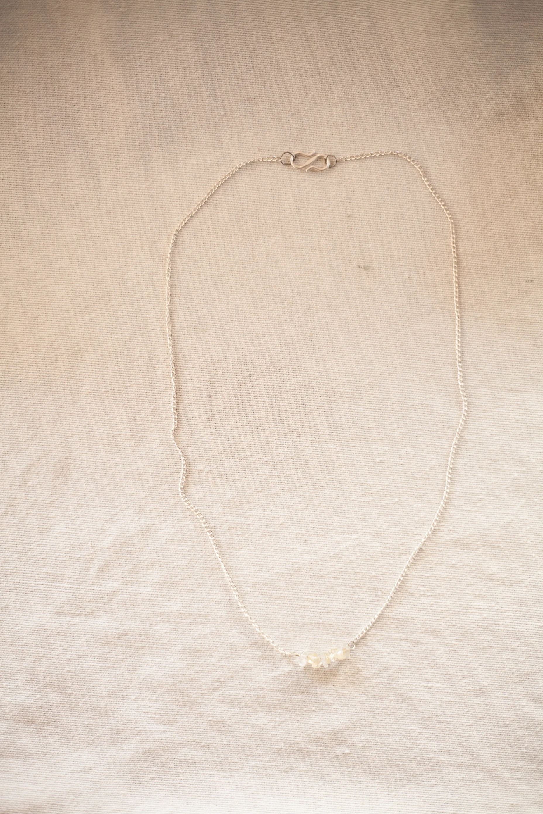Kipa Necklace (white quartz chip)