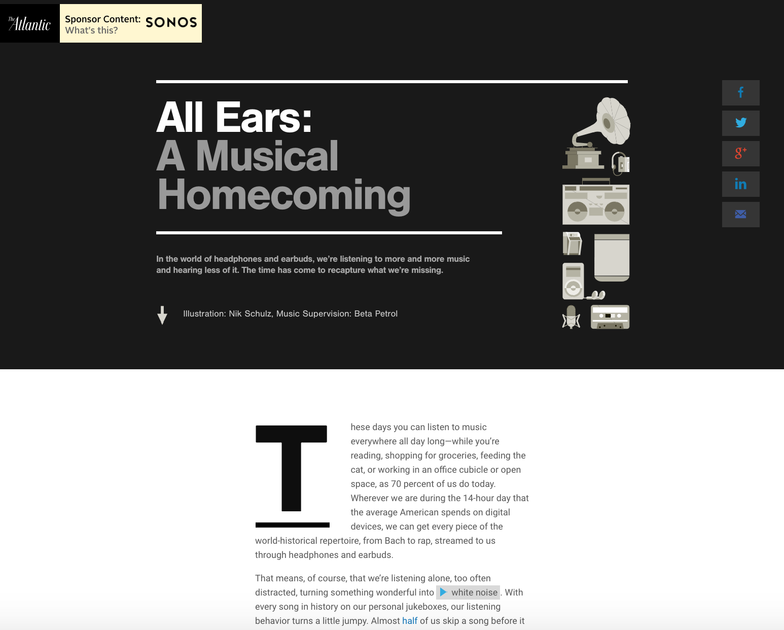    Sonos  x  The Atlantic   