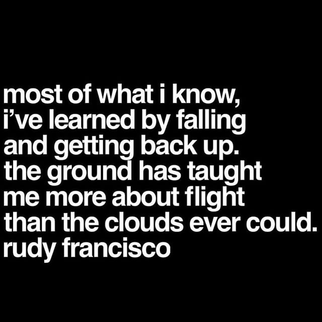 One of my favorite quotes from one of my favorite poets, @rudyfrancisco