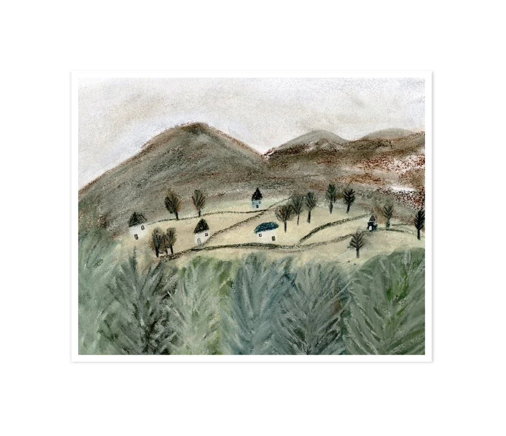 Tiny Houses by the Shrubs (10 x 8)